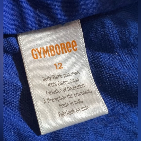 Gymboree girls blue belle, navy narrows Eyelet Dress/size 12 - Picture 2 of 11